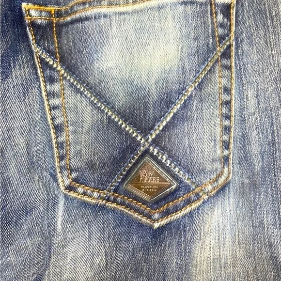 NWT Roy Rogers Dotty Straight Leg Dark Wash Jeans Size 26 - Picture 7 of 10